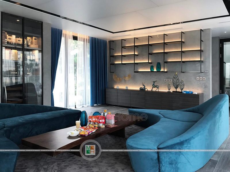 Việc thi công nội thất cho biệt thự hiện đại Vinhomes Riverside đã được bắt đầu.